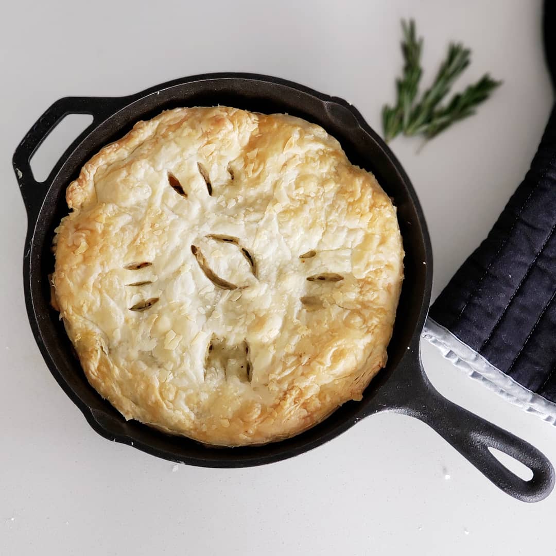 Cast Iron Skillet Turkey Pot Pie The Village Grocer